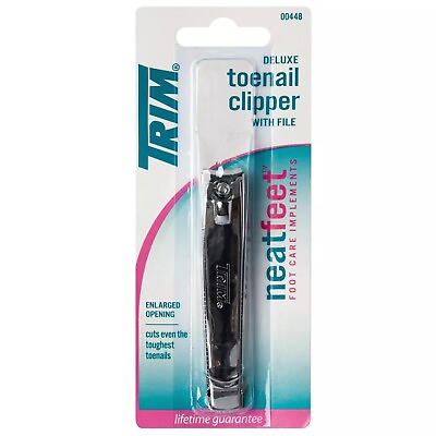 #ad New Trim Deluxe Toenail Clipper Professional Quality Nail Care Toe Nail Cutter