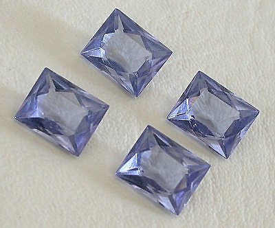 #ad ONE 10x8 Fancy Baguette Rectangle Synthetic Corundum Blue Pink Gemstone Gem 6033