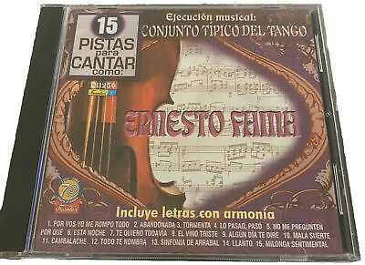 #ad 15 Pistas Para Cantar Como Ernesto Fama Conjunto Tipico Del Tango 2004 CD Import