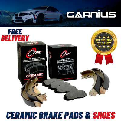 #ad Premium Front Brake Disc Pads Rear Drum Shoes For Chevrolet Malibu 2004 2007