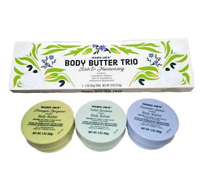 #ad Trader Joe#x27;s Body Butter Trio: Lavender Santal White Gardenia Pineapple Bergamot