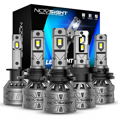 #ad NOVSIGHT 13000LM LED Headlight Bulbs Kit High Low Beam 6500K White Super Bright