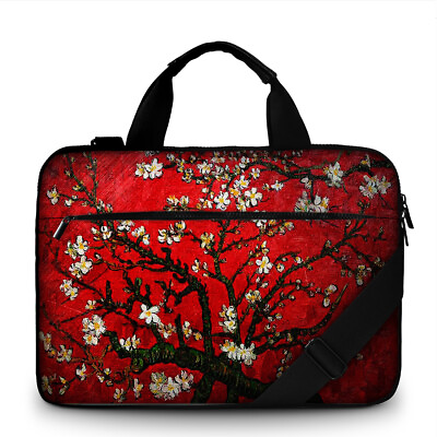 #ad 17 inch Printed Canvas Laptop Messenger Bag Carrying Case Briefcase Handbag 3003
