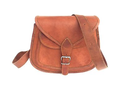 #ad 2pc.Satchel Briefcase Bag Vintage Handmade Real Leather Messenger Women#x27;s Laptop