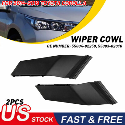 #ad For 2014 2019 Toyota Corolla Sedan Cowl Side Covers Left Right 55084 02250 USA