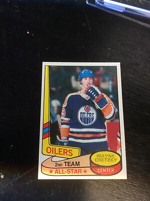 #ad 1980 Wayne Gretzky Topps All Star Second Year Hockey Card SWEET Big $$ Graded