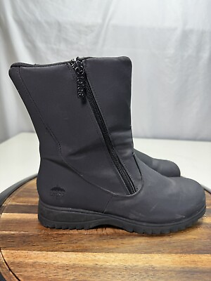 #ad TOTES Boots Women’s Size 8M Rosie 2 Double Zip Black Waterproof Insulate