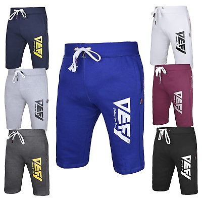 #ad Gym Men’s Casual Sweat Fleece Shorts Jogging Bottoms Joggers MMA Boxing Fitness