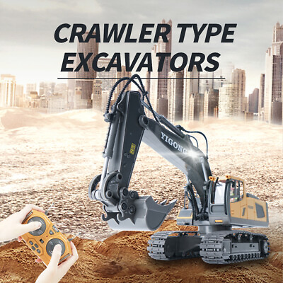 #ad 1:20 Remote Control Excavator Bulldozer RC Bucket Loader Vehicle Tractor Gift US