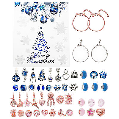 #ad Advent Christmas Charm Calendar DIY Christmas Advent Calendar Bracelet Necklace