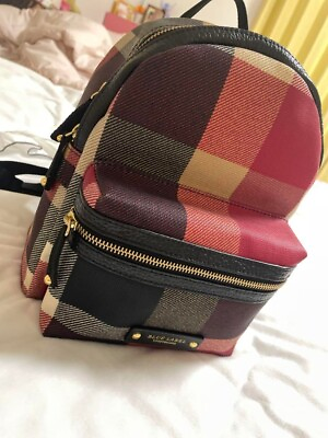 #ad Authentic Burberry Blue Label backpack leather multicolor women From Japan