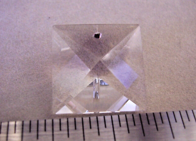 #ad Swarovski Spectra Crystal Square Stone 22mm 1 Hole Crystal Clear 802 522