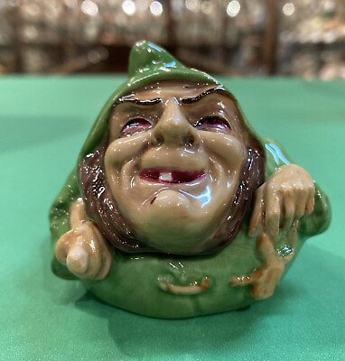 #ad Kevin Francis Face Pots The Tiny Green Witch 2001