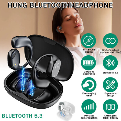 #ad Bluetooth 5.3 Wireless TWS Playtime Waterproof Earbuds in Ear Stereo Earphones