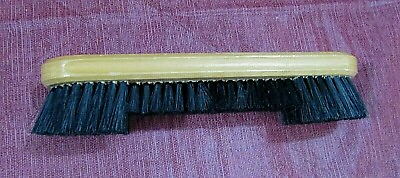 #ad Vintage Unused 9quot; Long Two Height Bristle Wood Handle Shoe Polish Brush FREE S H