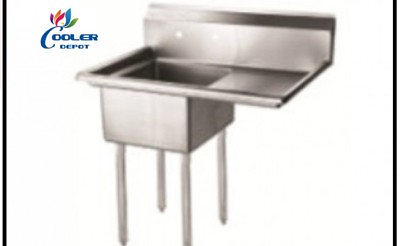 #ad NEW 18quot; Stainless Steel Sink Right Compartment Commercial Kitchen Restaurant NSF