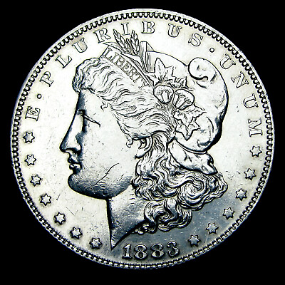 #ad 1883 S Morgan Dollar Silver Stunning Or Unc Details PL Cleaned Coin #VF375