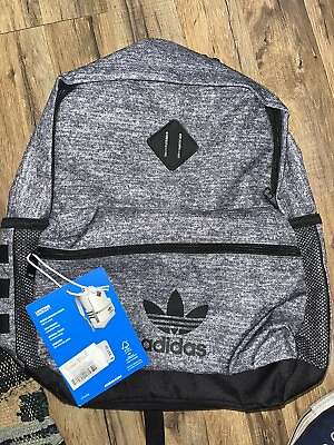 #ad Adidas Youth Originals Base Backpack 1150 CUquot; Grey And Black New with Tags