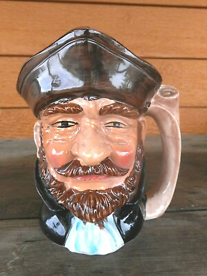 #ad Old Man Face 3D Pirate Shipmate Coffee Cup Mug Japan Vintage Kitschy Decor