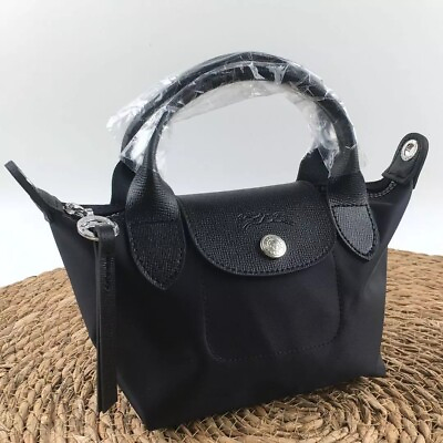 #ad Longchamp Le Pliage Neo XS Black Shoulder Tote Bag 3 Way Bag Japan Outlet New　