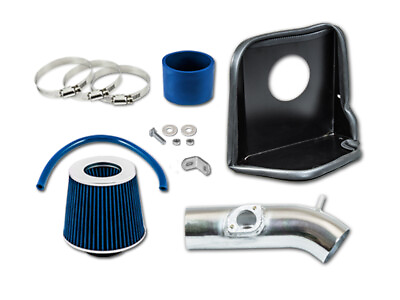 #ad Blue Heat Shield Cold Air Kit filter For 14 17 Mazda 3 Mazda 6 2.5L L4