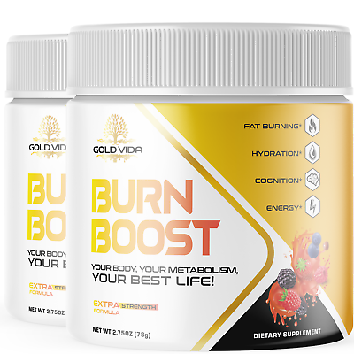 #ad 2 Gold Vida Burn Boost PowderWeight LossFat BurnerAppetite Control Supplement
