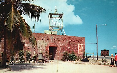 #ad Postcard FL Key West East Martello Tower Old Civil War Fort Vintage PC J1092