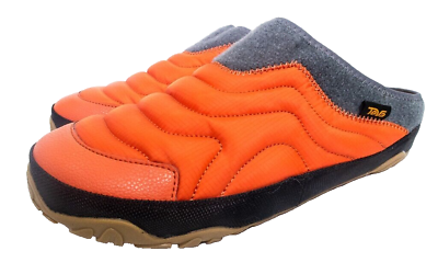 #ad Teva ReEMBER Terrain Gold Flame Orange Grey Mocs Slip On Shoes Mens Size 10