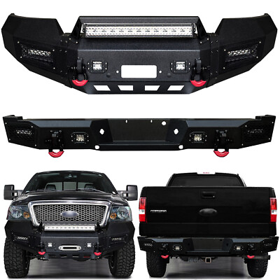 #ad Vijay Fits 2004 2008 11th Gen Ford F150 Front or Rear Bumper with LED Light