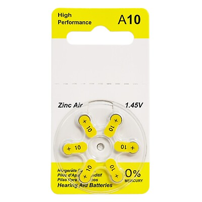 #ad Customizable Premium Size 10 Hearing Aid Batteries 1.45V 300 Pack
