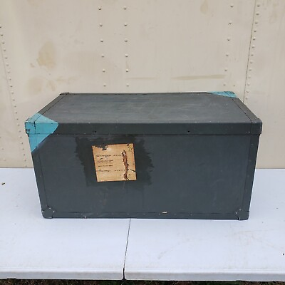 #ad VTG Texas Trunk Company Military Nested Chest MG 1A #3 Footlocker June 1958 USAF