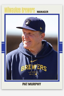 #ad Pat Murphy ACEO Baseball Card Milwaukee Brewers MLB