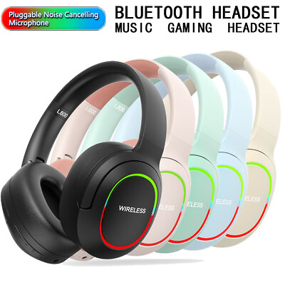 #ad RGB Wireless Bluetooth Headset Earphone For Samsung Galaxy S10 S10E S9 S8 Plus