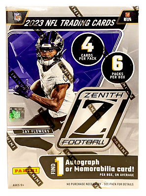 #ad 2023 Zenith Football Blaster Box Trading Cards