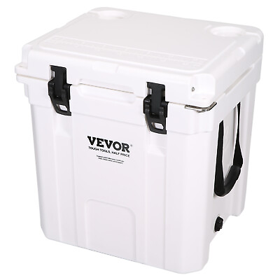 #ad VEVOR Hard Cooler Insulated Portable Cooler 33 Quart 35 Can Capacity Ice Chest