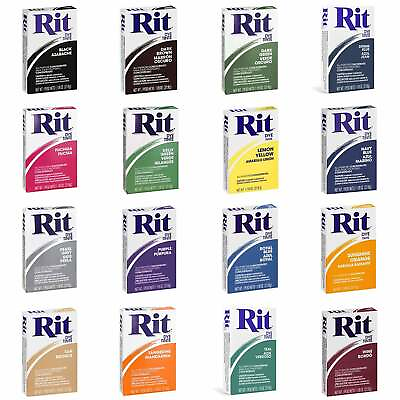Rit Dye Powder Fabric All Purpose Dye Powdered1 Assorted Colors 1 8 Oz Boxes $8.27