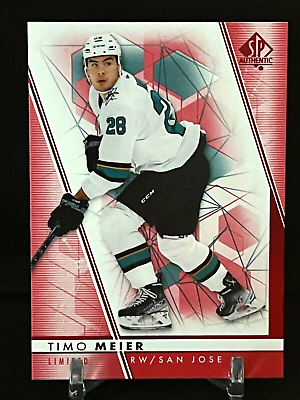 #ad 2022 23 SP Authentic Limited Red Timo Meier #28 San Jose Sharks