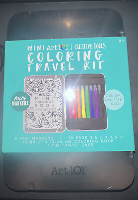 #ad Mini Art 101 Coloring Travel Kit Creative Tools Mini Markers New Sealed