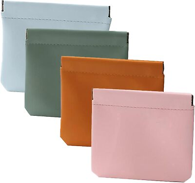 #ad Pouchic Personalized Snap Closure Leather Organizer Pouch Jolly Wish Pouch