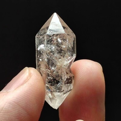 #ad 8g Natural Herkimer Diamond Crystal Quartz Double Terminating Healing 3153