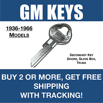 #ad 1936 1966 GM Chevy Chevrolet GMC Pontiac cut by code keys to key codes 9001 9250