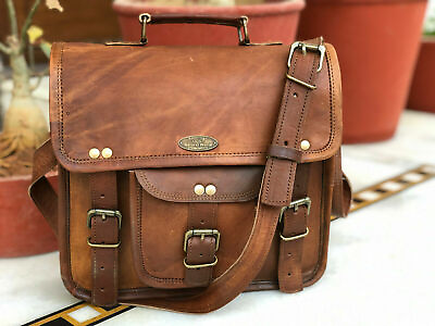 #ad Vintage Shoulder Purse 11quot; Handbag Messenger Women Laptop Coach Best GVB Leather
