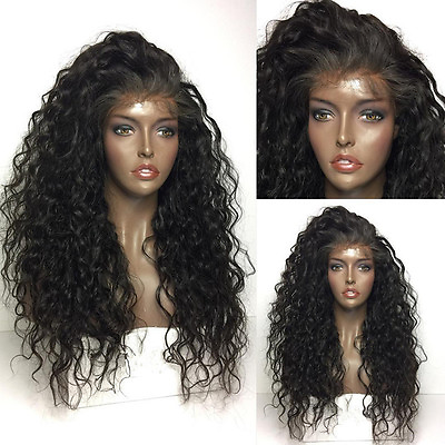 #ad Synthetic Lace Front Wig Loose Curly Wave Hair Heat Resistant for Black Women