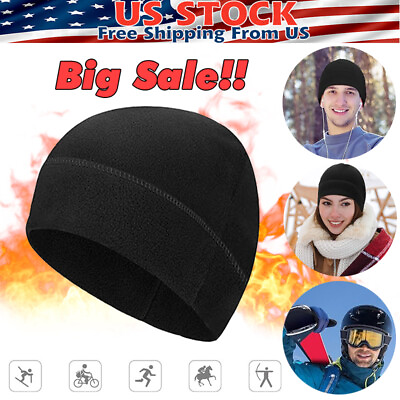 #ad Winter Warm Cap Windproof Fleece Hat Skull Cap Running Beanie Hat for Men Women