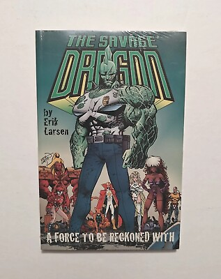 #ad RARE SEALED THE SAVAGE DRAGON Vol 1 TPB TP Force To Be Reckoned With 1996 NEW