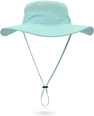 #ad Outdoor Sun Hat Bucket Hats for Women Protection Mesh Cap Coral Blue