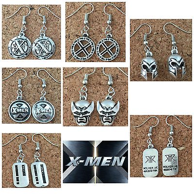 #ad Marvel X Men 7 Pair Assortment Cute Dangle Earrings Girl W Gift Box USA Seller