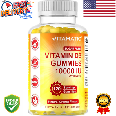 #ad Vitamina D3 sin azúcar 10000 UI Huesos estado de ánimo e inmunidad saludables