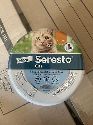 #ad Elanco Seresto Cat Fleaamp;Tick Collar 8 Month Protection New Sealed#x27;#x27; wu