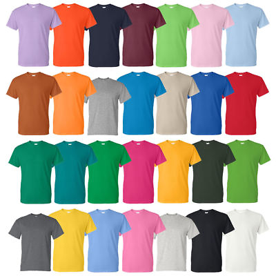 #ad Gildan Men#x27;s DryBlend 50 50 T Shirt Pack of 5 Bulk Lot Solid Blank 8000 NEW